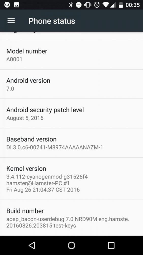 OnePlus One получил неофициальный порт Android Nougat