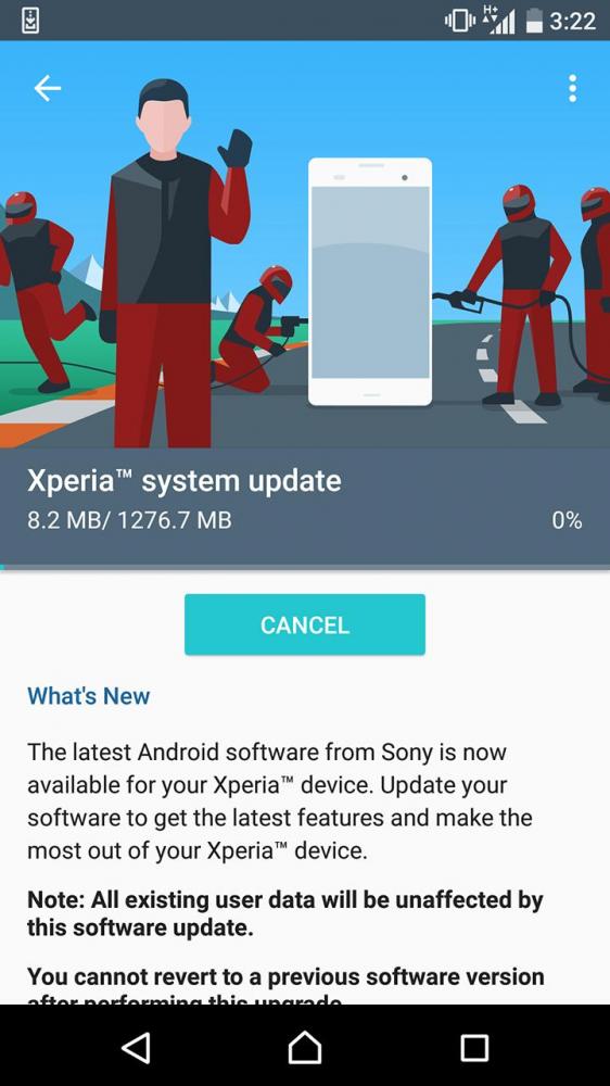 Обновления до Android Nougat для Sony Xperia X и Xperia X Compact
