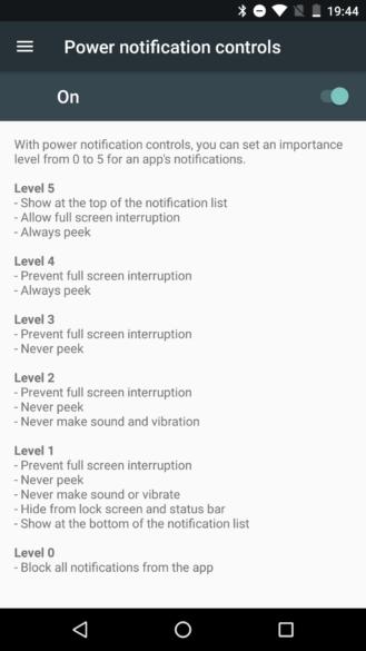 Градации важности уведомлений появятся в Android N
