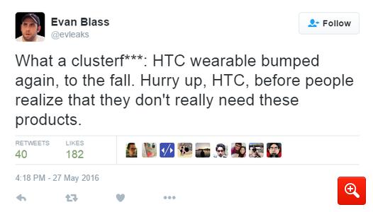 HTC снова перенесла даты выпуска умных часов