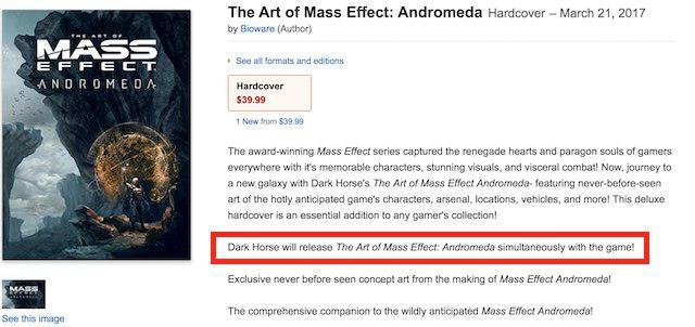 Согласно утечке, релиз Mass Effect: Andromeda ожидается 21 марта