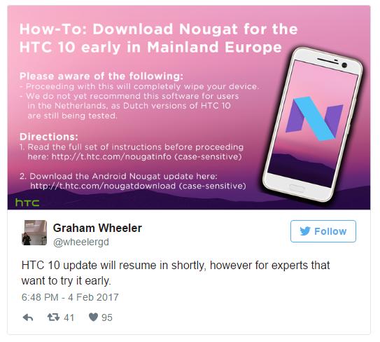 HTC снова раздаёт обновления для HTC 10