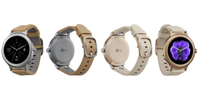 Умные часы от LG Watch Style и LG Watch Sport на фото
