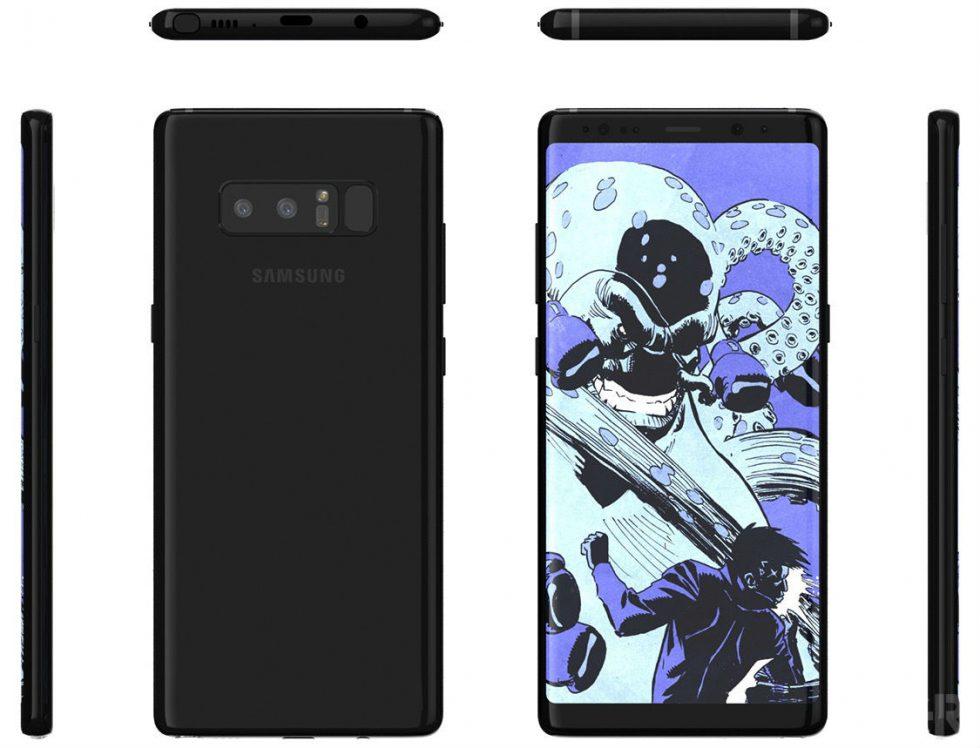 Samsung Galaxy Note 8 Будет выглядеть именно так