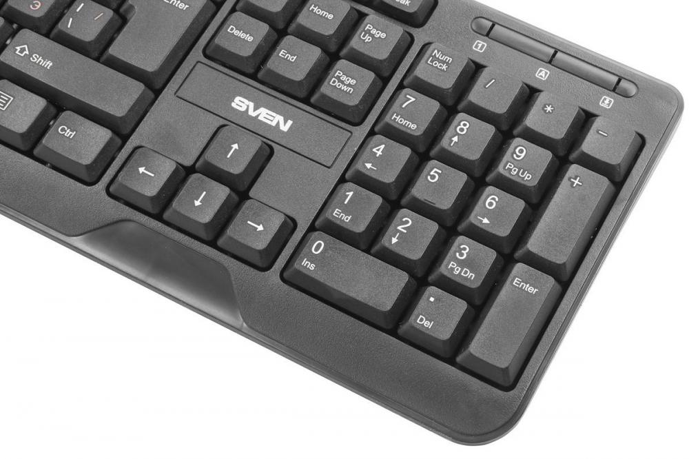 SVEN Standard 300 Сombo: компактные клавиатура и мышь в одном комплекте