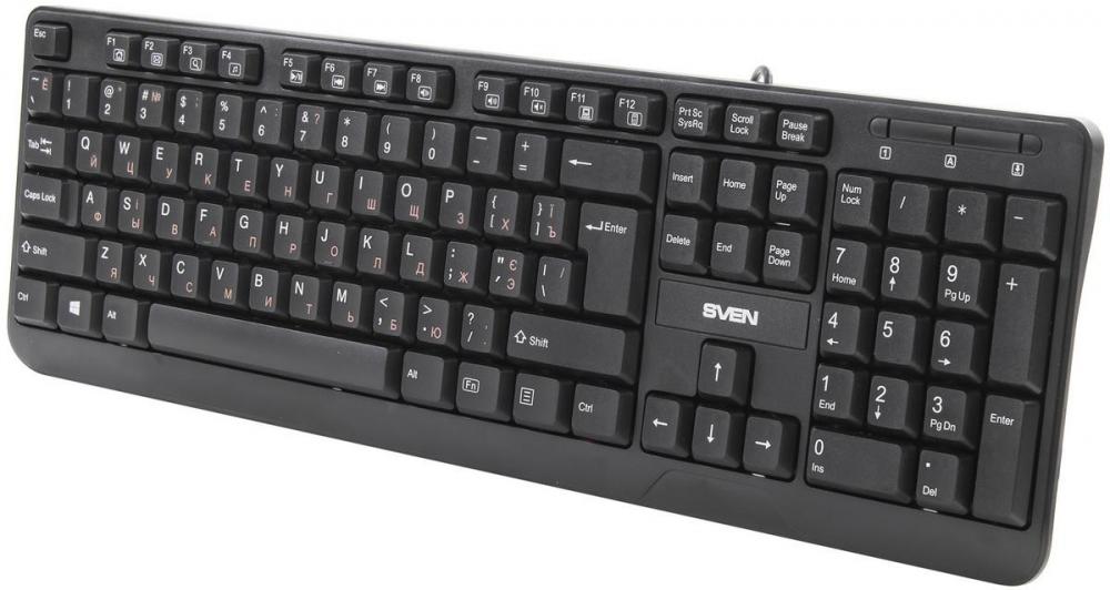 SVEN Standard 300 Сombo: компактные клавиатура и мышь в одном комплекте