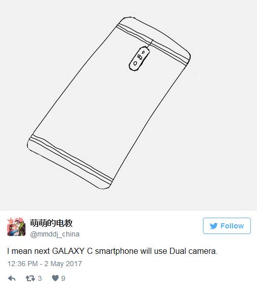 Samsung Galaxy C10 будет первым с двойной камерой