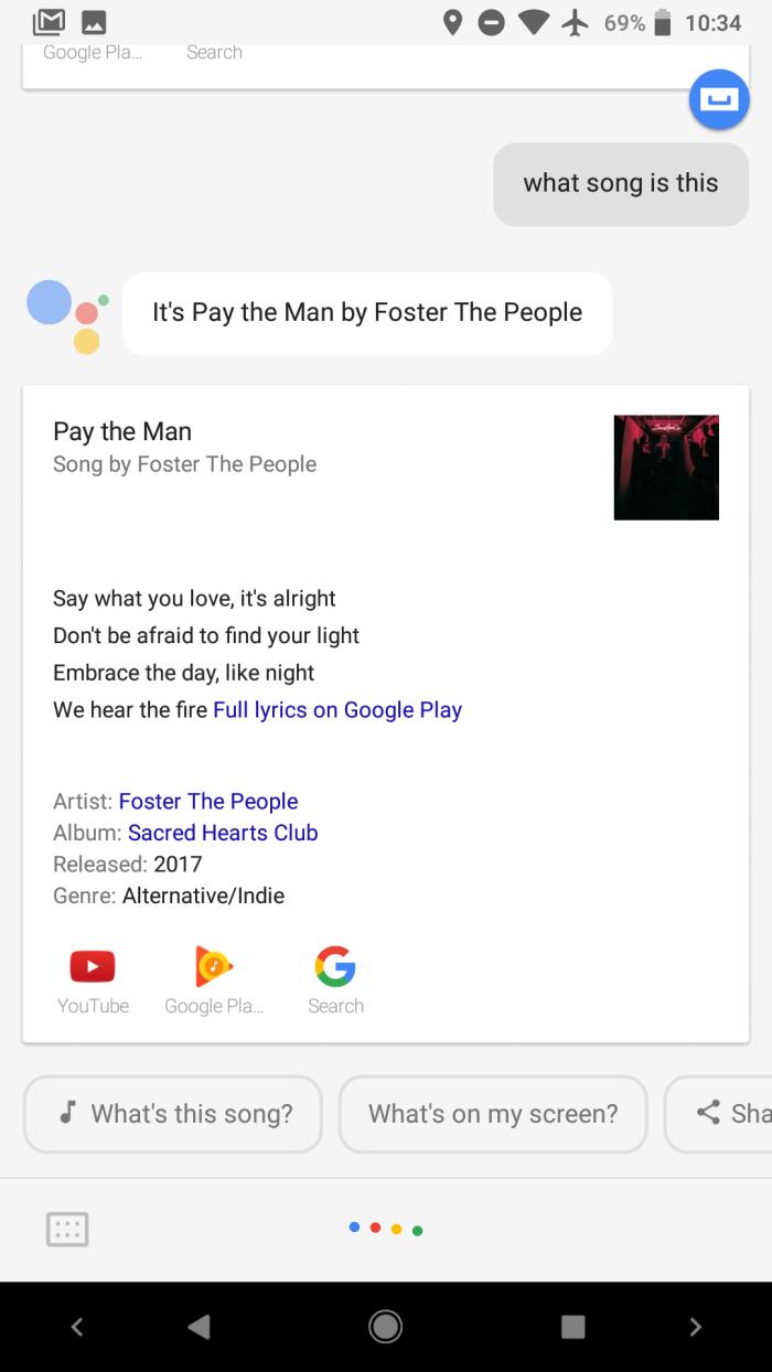 Google Now научился идентифицировать музыкальные треки для всех