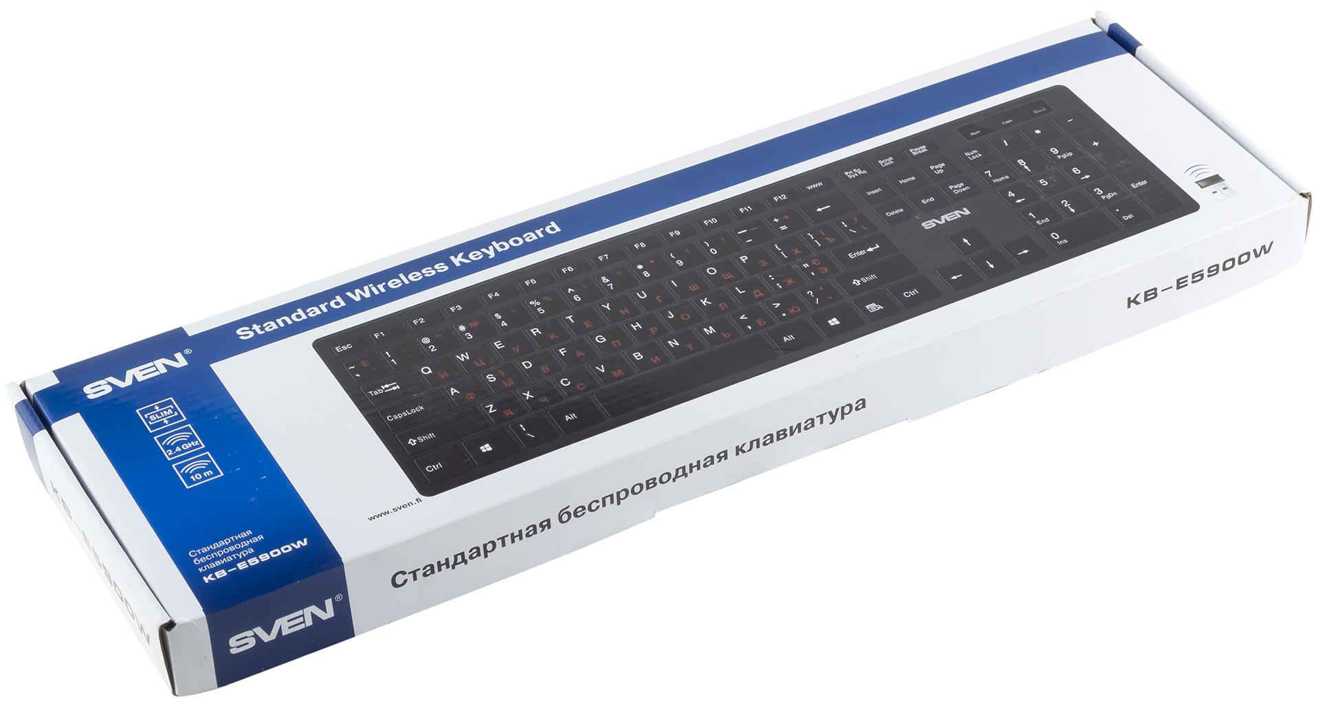 Кабели не нужны: обзор беспроводной клавиатуры SVEN KB-E5900W