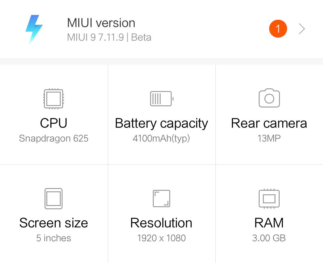 Обновление MIUI 9 7.11.16 для смартфона Redmi 4 Prime
