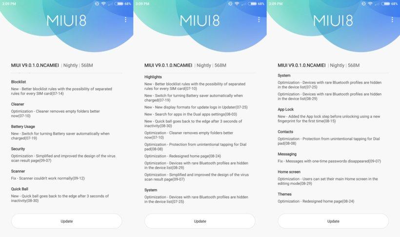 MIUI 9 стали выдавать владельцам Xiaomi Mi 6