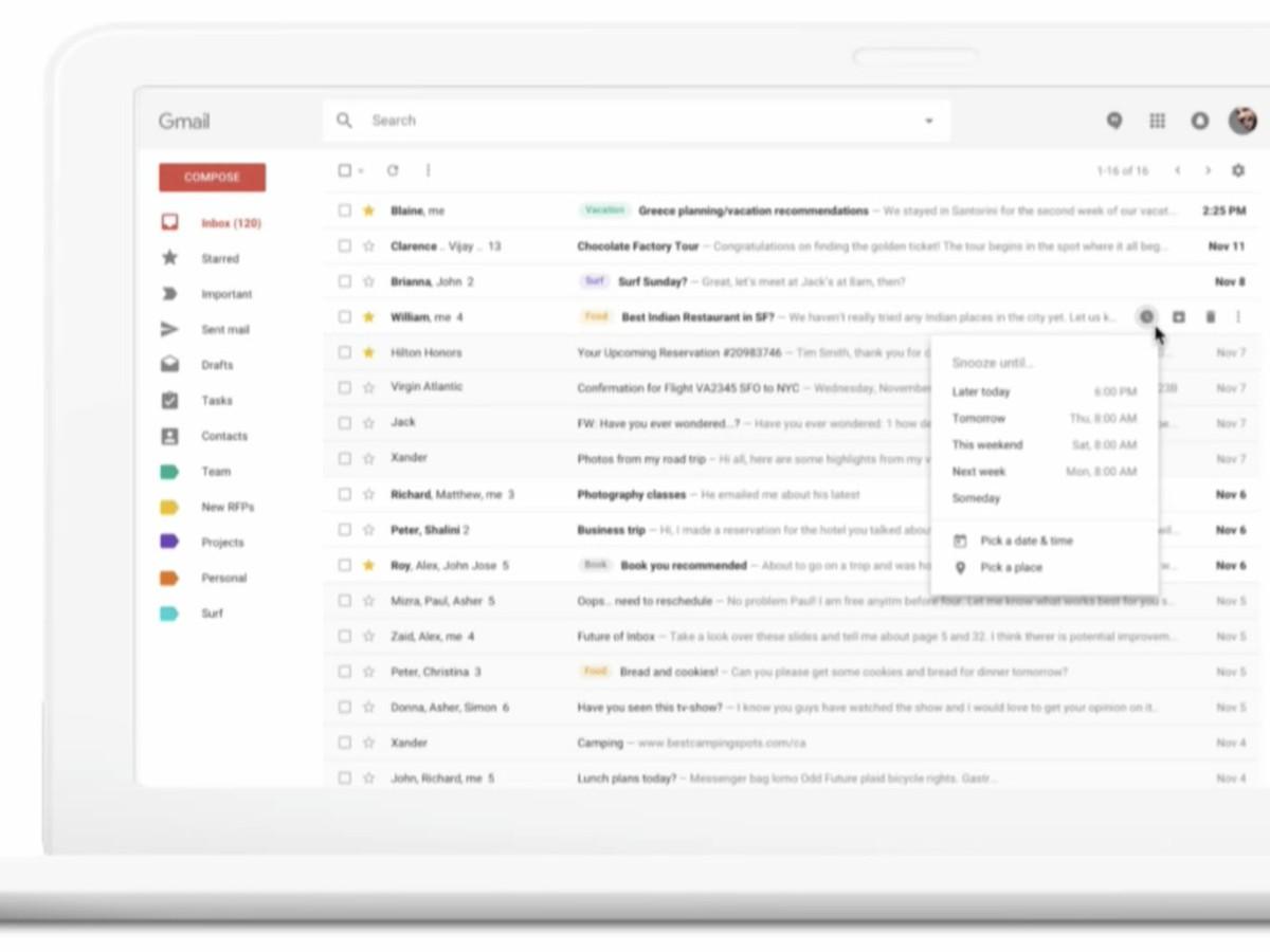 Gmail скоро преобразится в Material-стиль