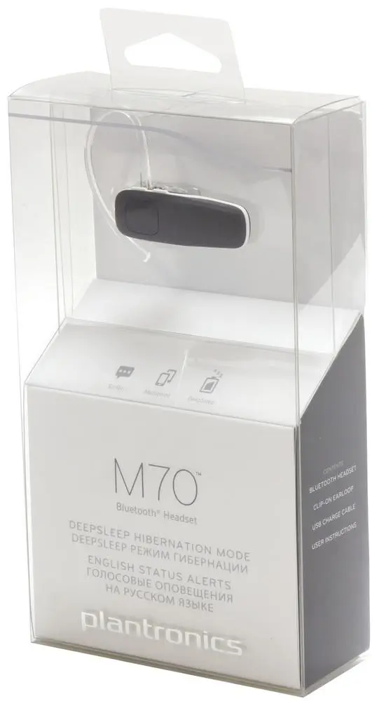 Bluetooth-гарнитура Plantronics M70: активный помощник мобильной связи