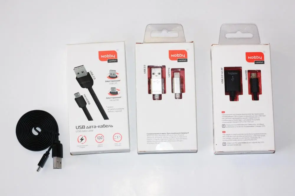 Универсальный кабель USB-MicroUSB от Nobby - вставляй любой стороной