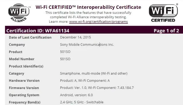 Замечены Xperia Z5 и Z4 под управлением Marshmallow в Японии