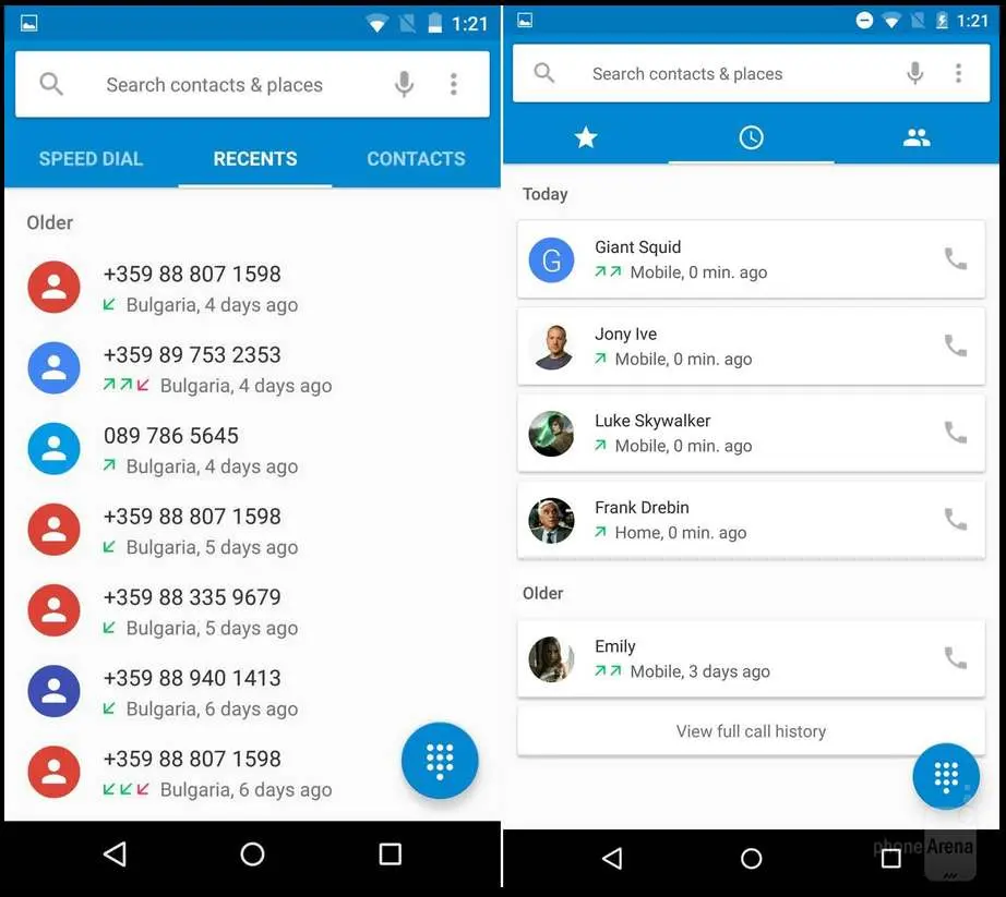 Android M и Android Lollipop: сравниваем визуально