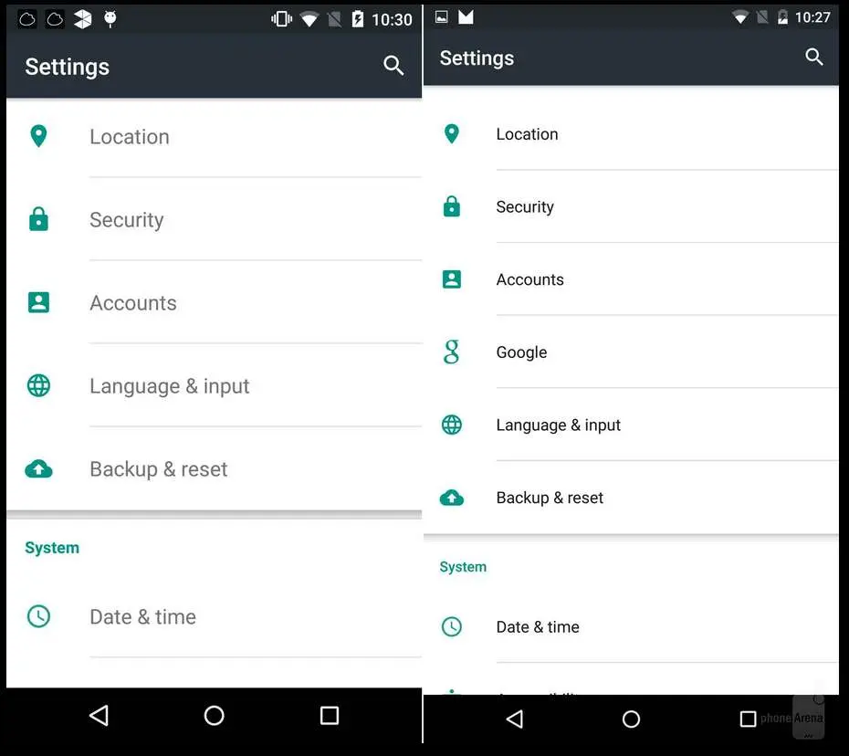 Android M и Android Lollipop: сравниваем визуально