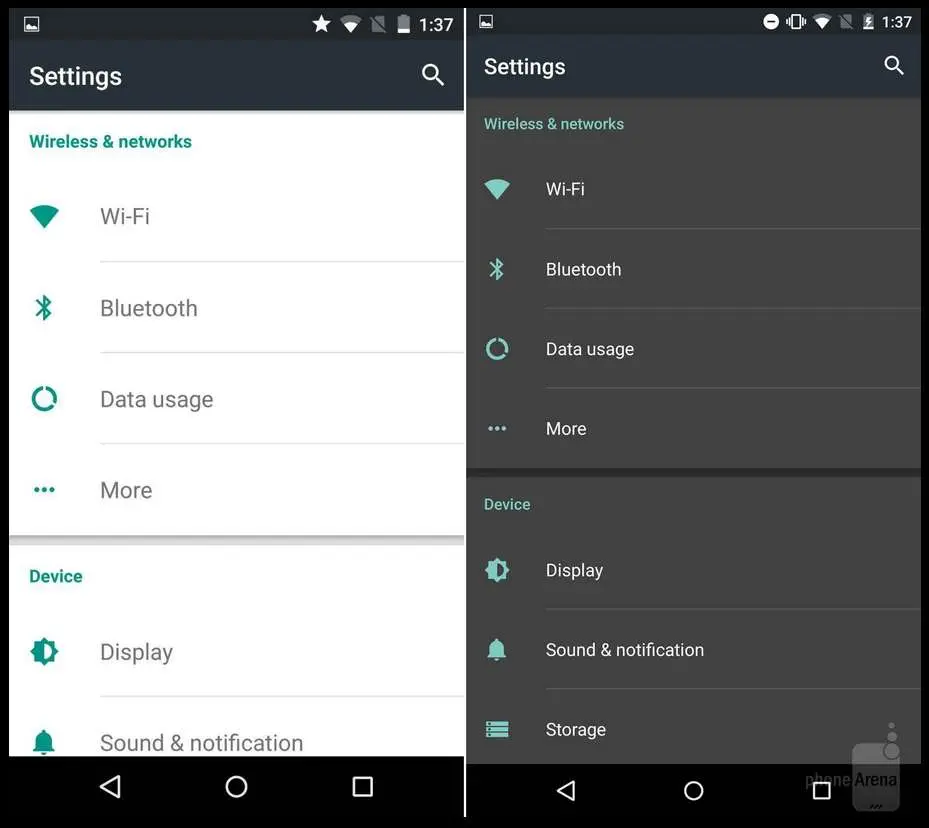 Android M и Android Lollipop: сравниваем визуально