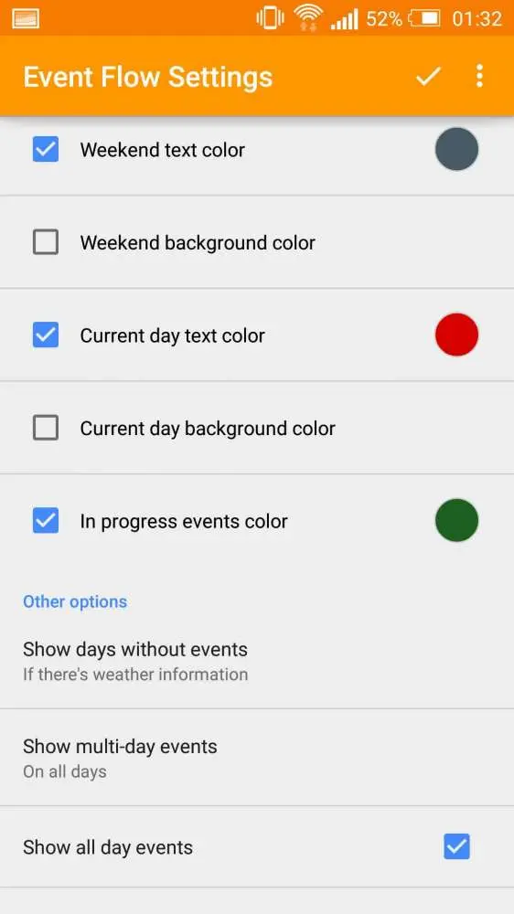Event Flow Calendar Widget - очень гибкий календарный виджет
