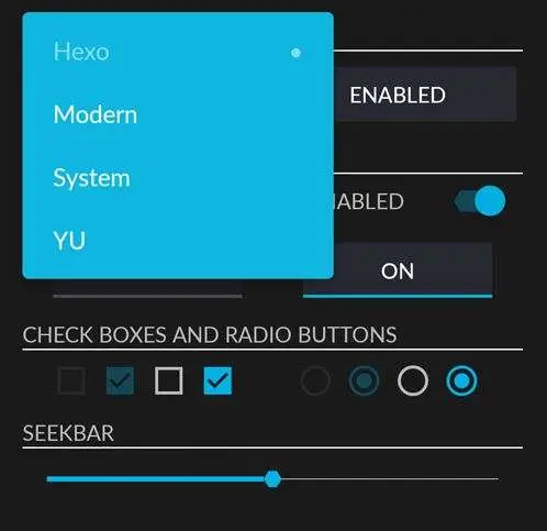 Изменение тем оформления для отдельных приложений в Cyanogen