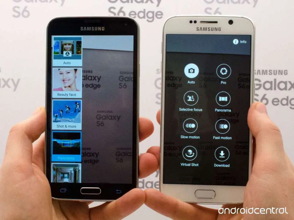 Материальное влияние в Samsung Galaxy S6