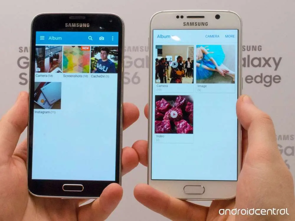Материальное влияние в Samsung Galaxy S6