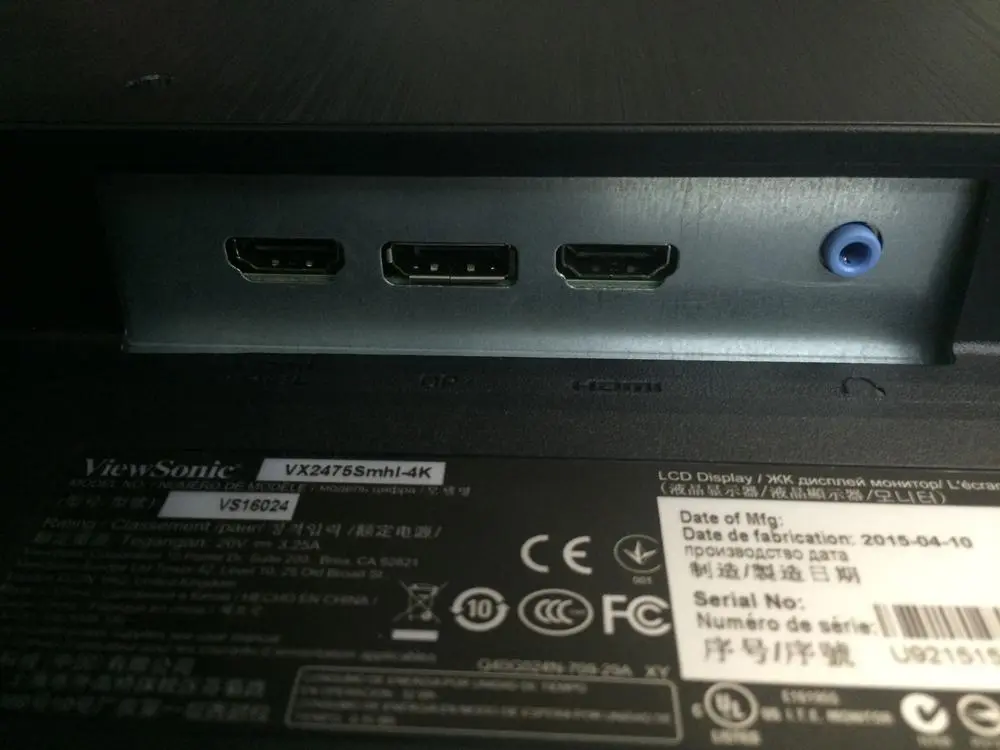 Смотрим в 4K монитор Viewsonic VX2475Smhl-4K