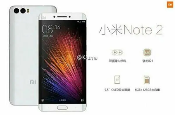Xiaomi Mi Note 2. Busted! 