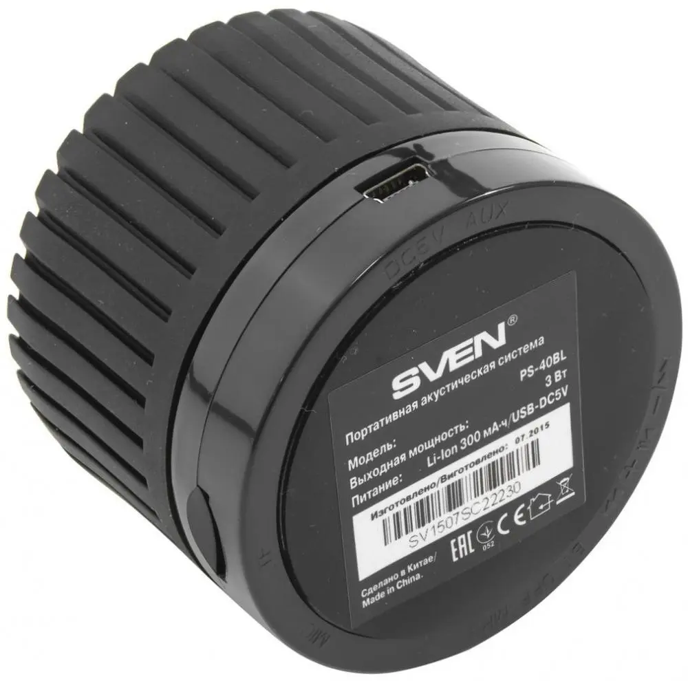 Музыка в фокусе: обзор портативной колонки SVEN PS-40BL