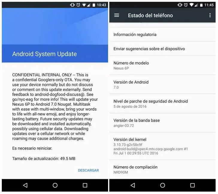Android Nougat ждём уже в следующем месяце