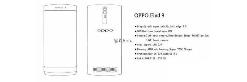OPPO Find 9 замахнулся на 8 Гб ОЗУ