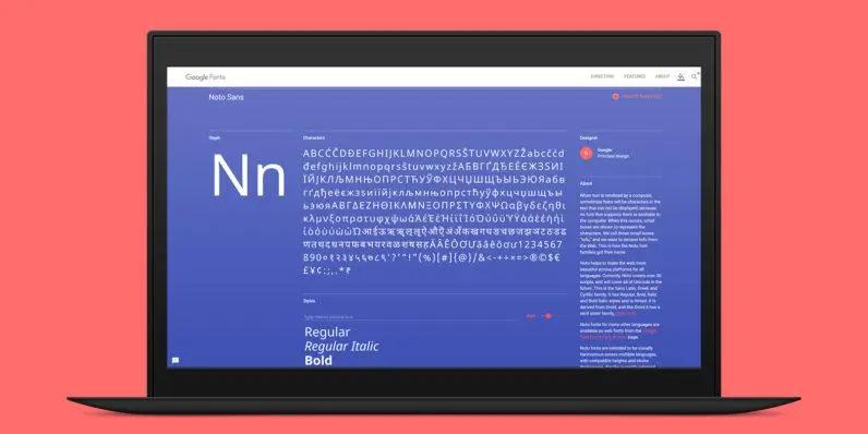 Google предлагает шрифт Noto