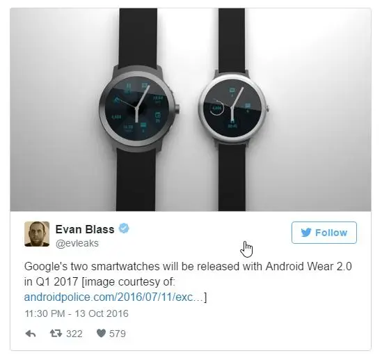 Умные часы от Google всё ближе