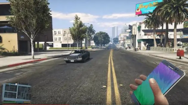 В моде GTA V используют Galaxy Note 7 вместо гранаты