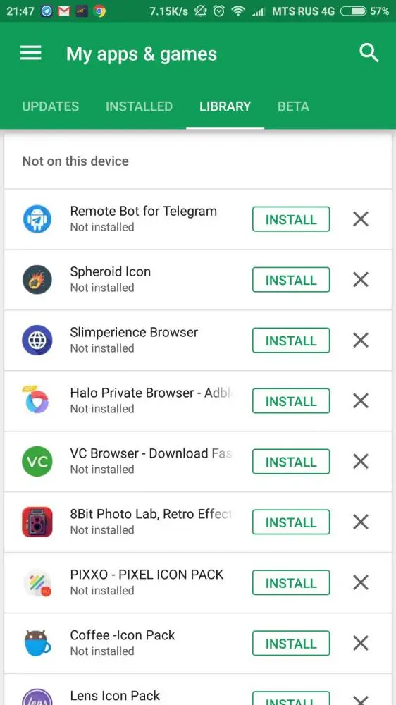 Google Play Store обновился: новый раздел установленных приложений