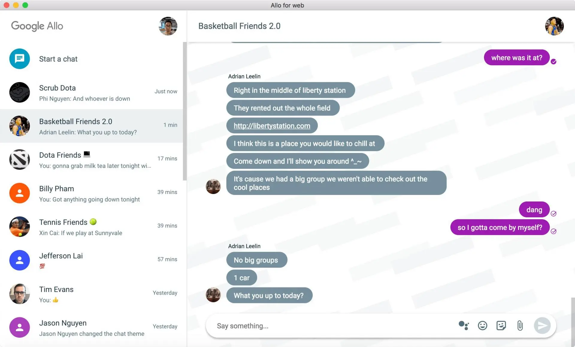 Для Google Allo выпустили неофициальный клиент