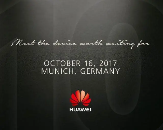 Huawei Mate 10 приглашает на анонс 16 октября официально