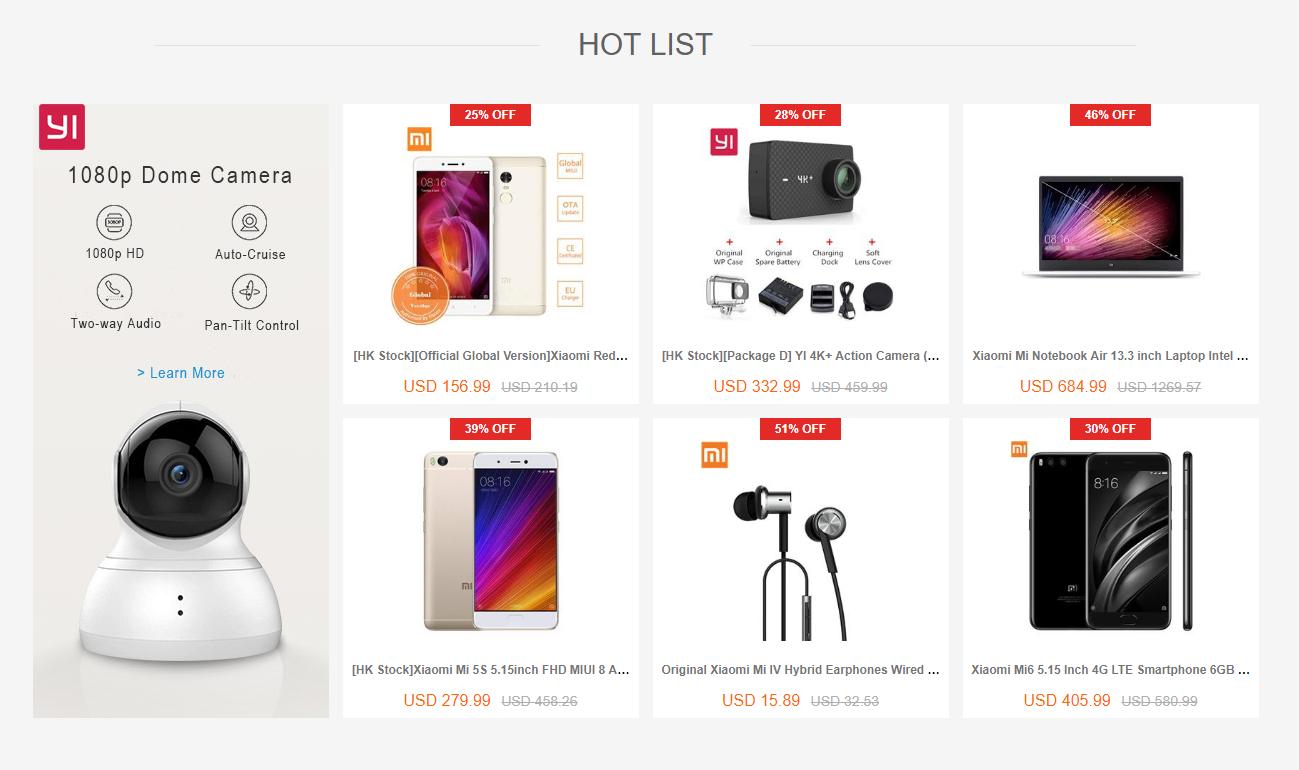 Распродажа Xiaomi не на Aliexpress: скидки 15% — 68%
