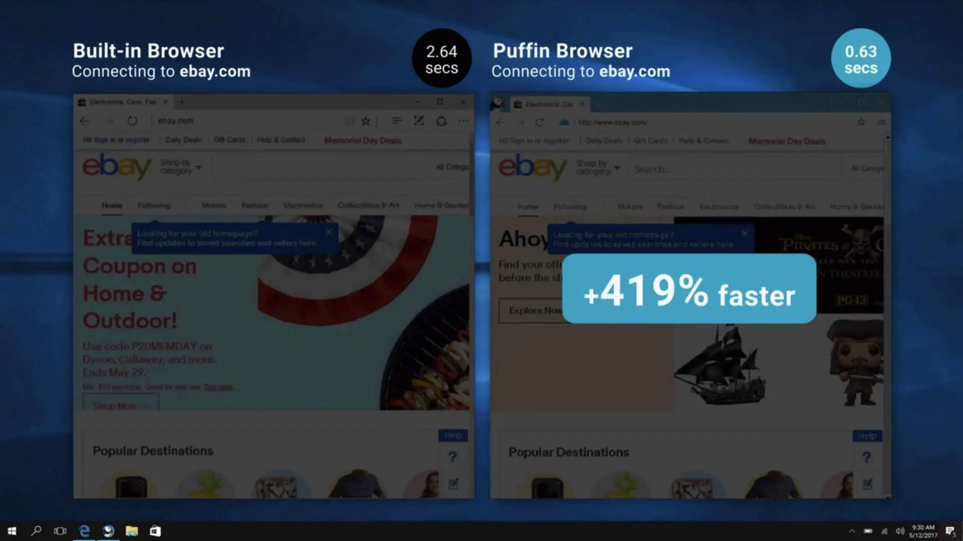 Вы пробовали браузер Puffin? Он часто работает на 419% быстрее вашего