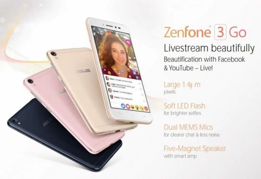Asus покажет Zenfone 3 GO на MWC 2017