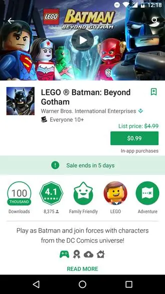Google Play Store палит размер скидок на приложения