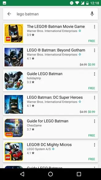 Google Play Store палит размер скидок на приложения