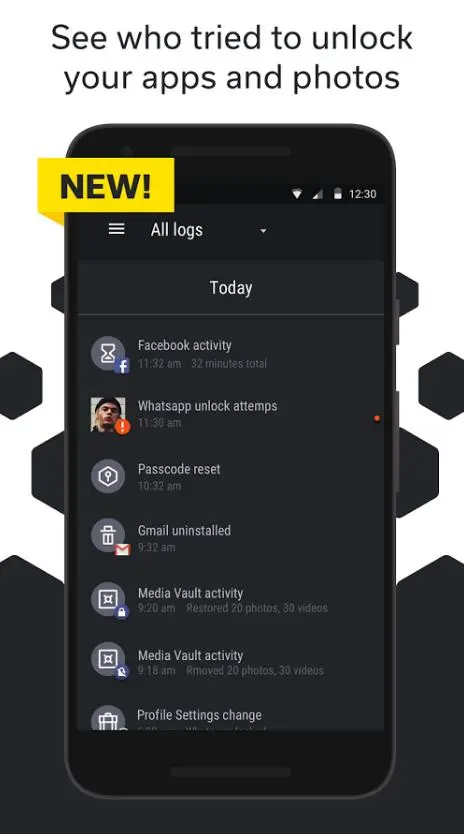 Hexlock App Lock & Photo Vault - очень бдительное приложение на страже вашей приватности
