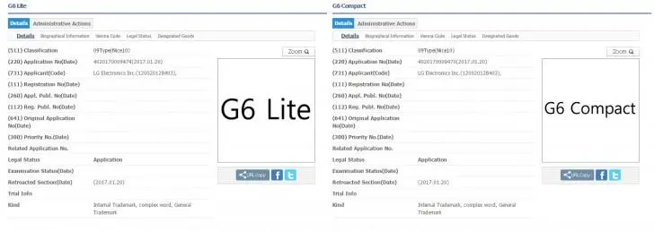 LG патентует торговые марки