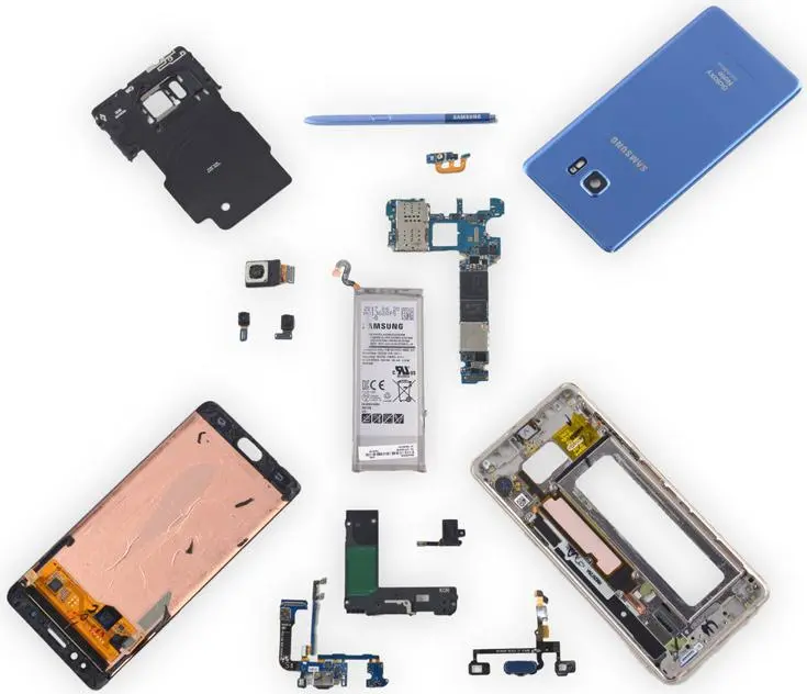 iFixIt разобрали Samsung Galaxy Note Fan Edition