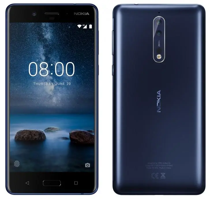 Nokia 8 теперь и на рендерах