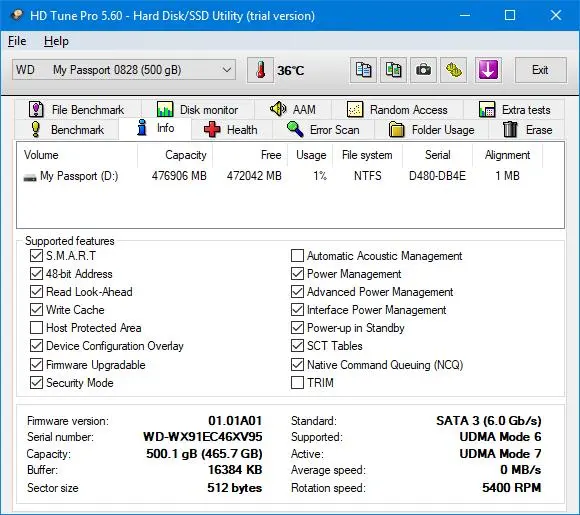 Обзор внешнего жёсткого диска Western Digital My Passport Ultra 500 GB