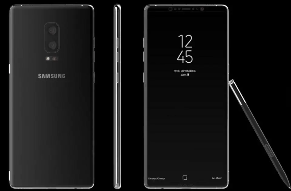 Samsung готовит Galaxy Note 8, который увеличится в размерах