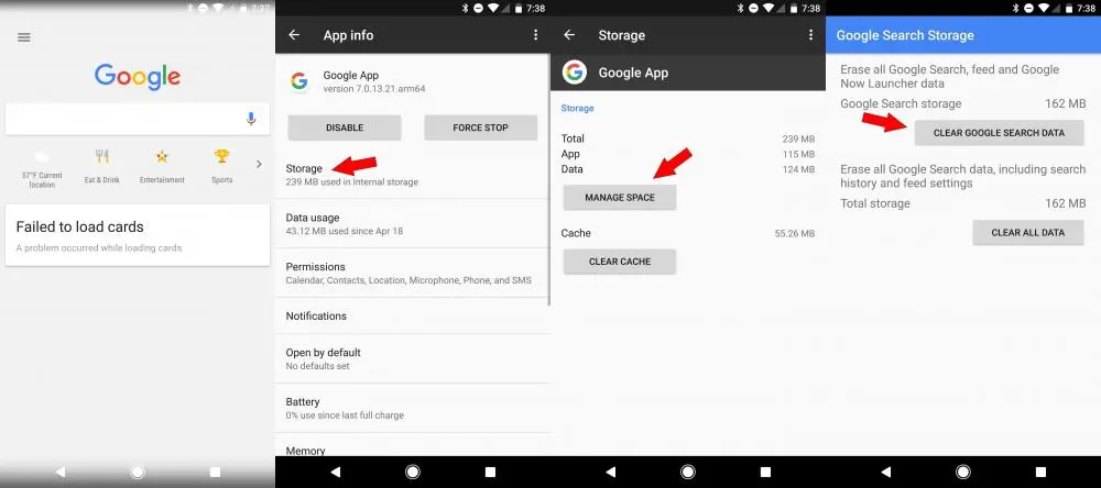 Google Now не загружает карточки? Есть способ починки!