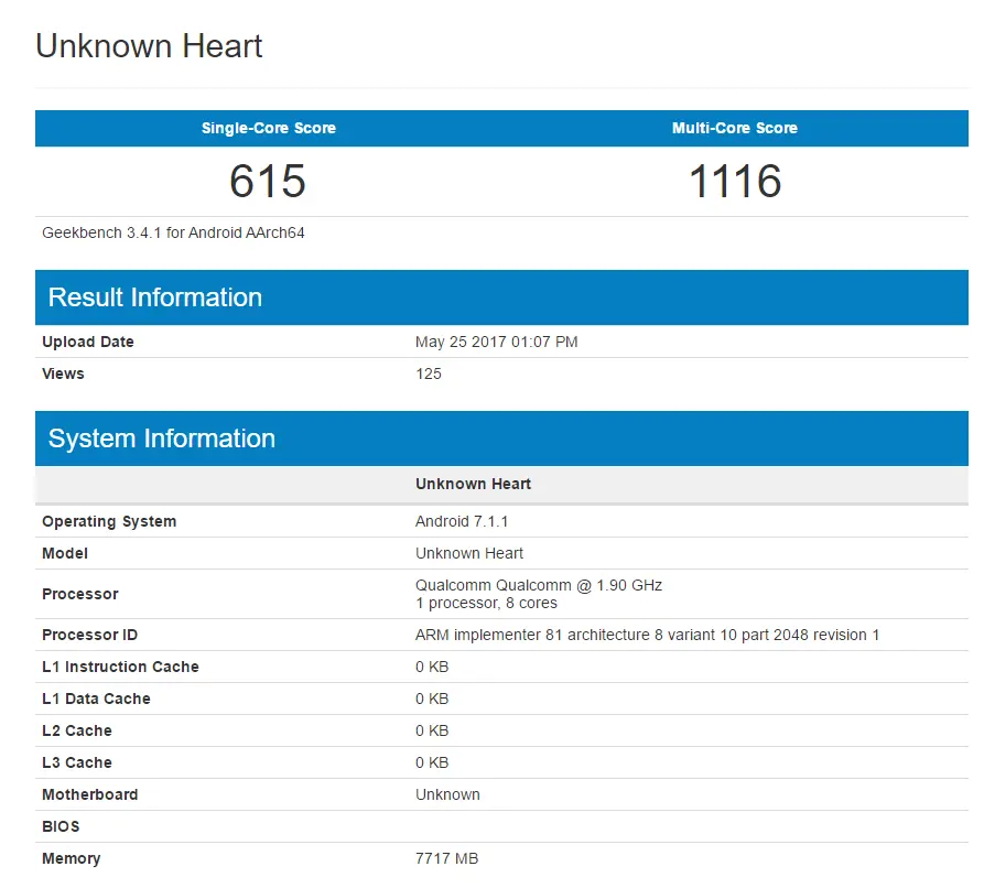 Nokia 9 попалась в GeekBench с 8 гигабайтами оперативной памяти